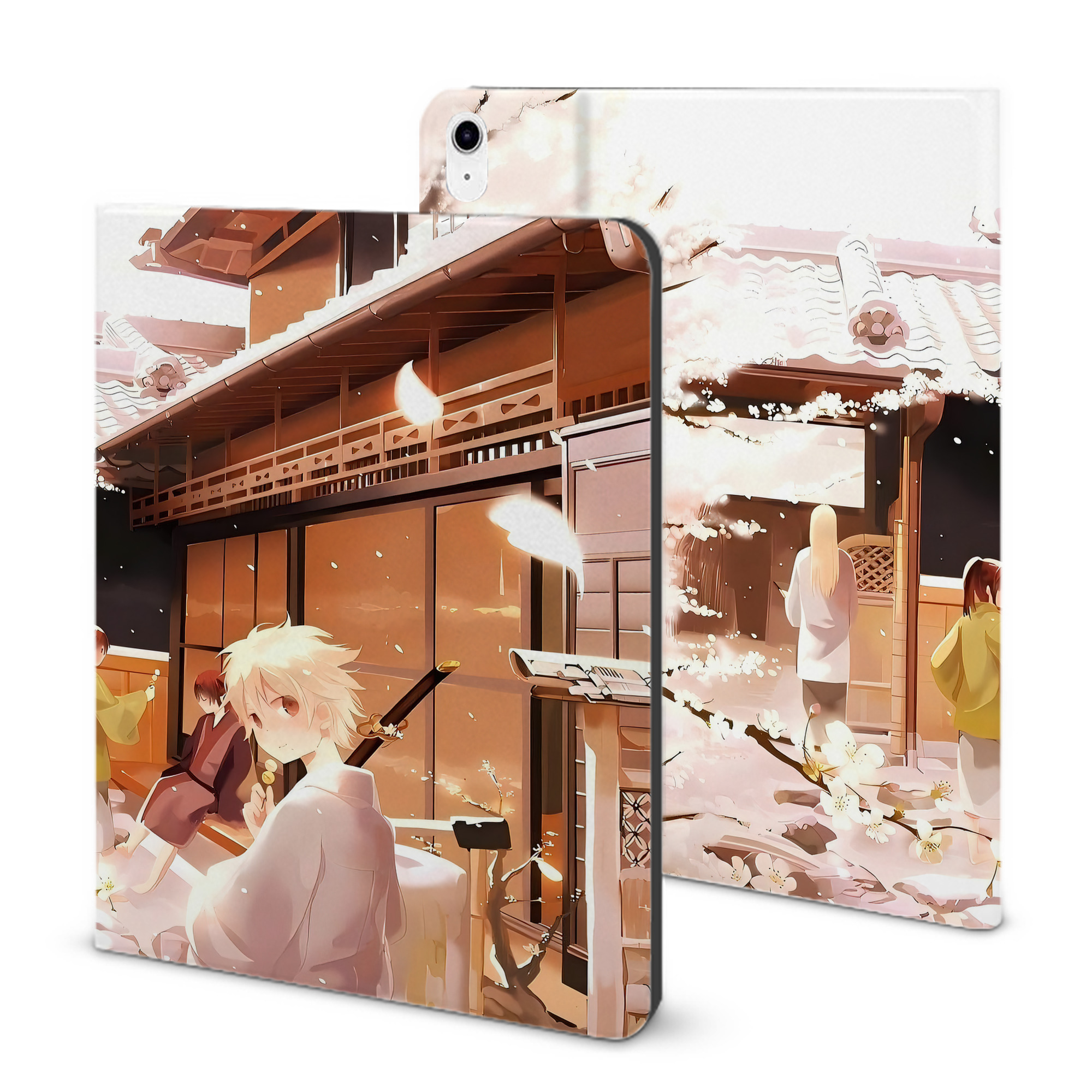 （画像用） ぎんたま 坂田銀時（さかたぎんとき） 神楽 志村新八（しむら しんぱち） GINTAMA Sakata Gintoki Kagura Shimura Shinpachi IPad ケース ブック型 PUレザー TPU 耐衝撃 軽量 薄型 ペン収納なし 全面保護 IPad 各モデル対応